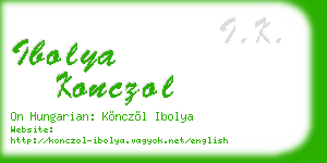 ibolya konczol business card